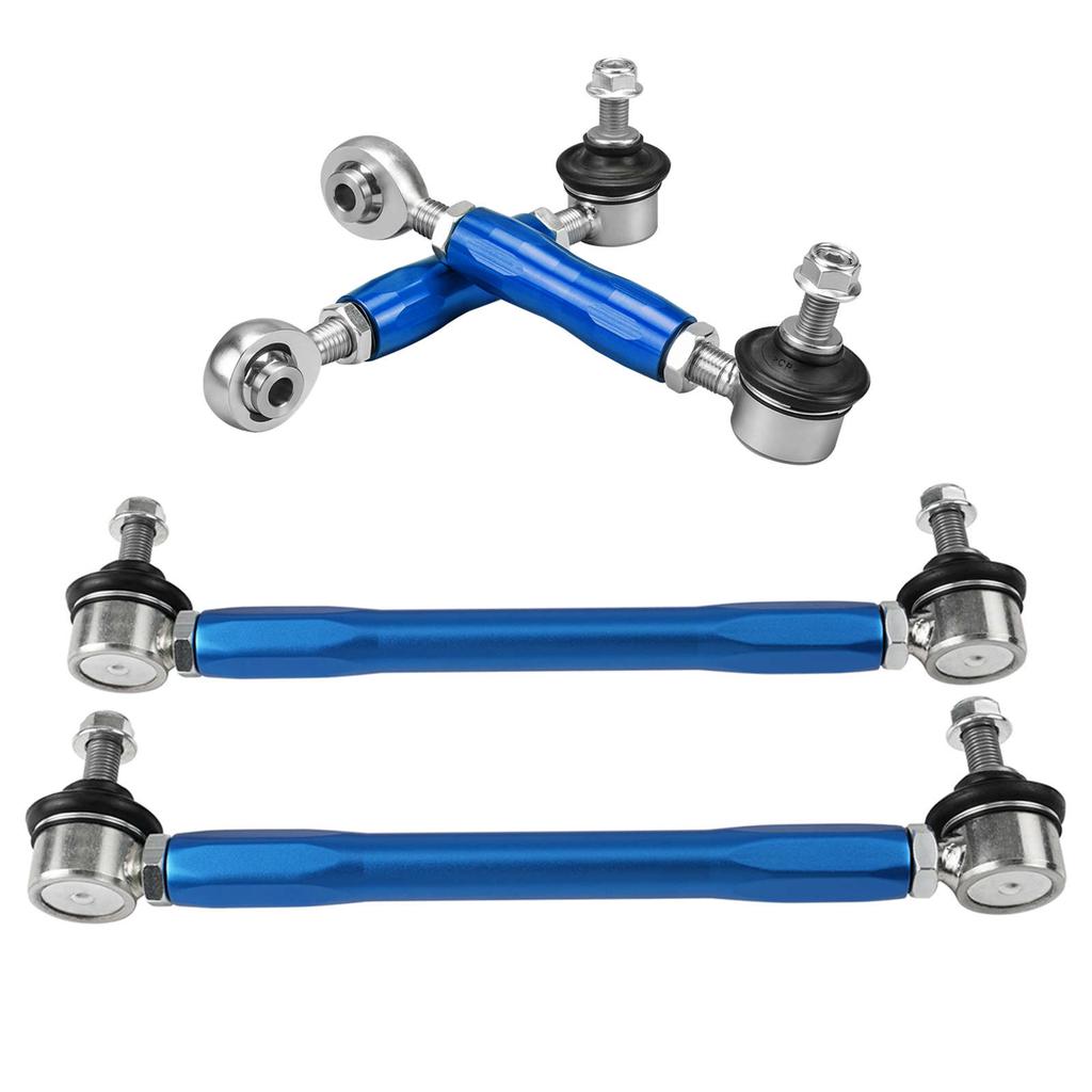 Adjustable Front & Rear Sway Bar End Link Kit for BMW E90 E92 E91 E93 E87 E82 E81 E88, Replace for 31356765933 & 33556764428
