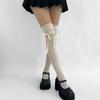 Spring And Autumn Maillard Straps Ultra-Thin Hollow Rhombus Mesh Socks Women'S Knee Socks Lace Spice Girls Stockings Pile Stockings