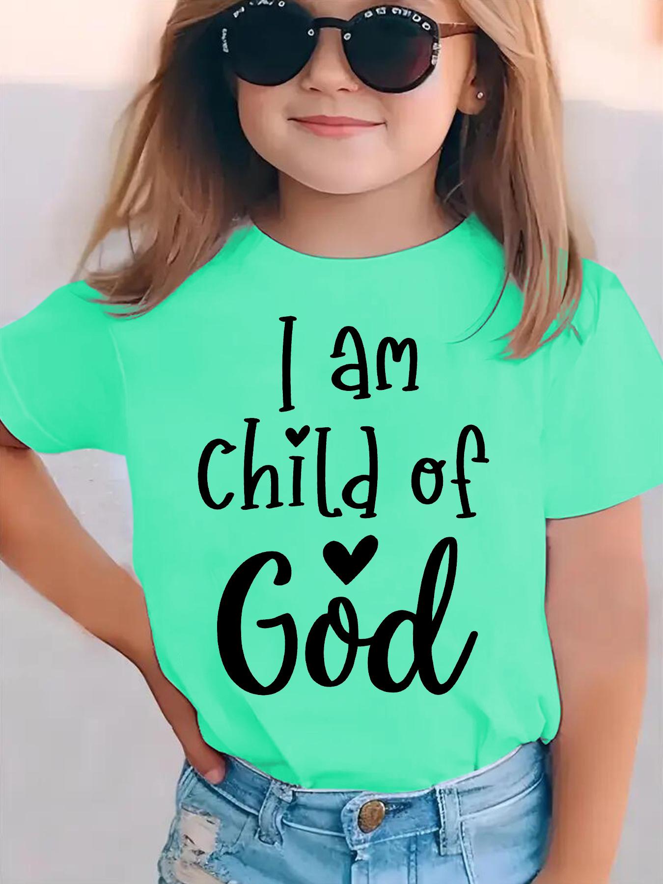 

Summer Fashion Girl s Short Sleeve T-Shirt with Letter Print for Casual and Versatile Wear 160