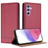 For Samsung Galaxy A55 5G Case L-Shaped Grid Pattern Leather Stand Phone Cover with Card Slots