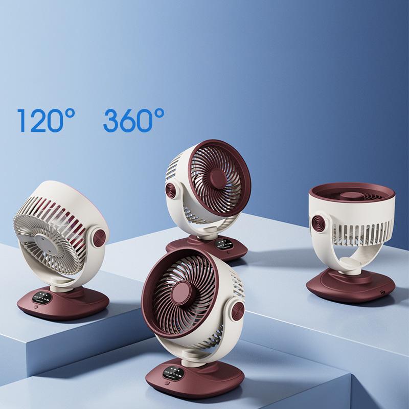USB Direct Charging Desk Fan, 3 Speeds Quiet Air Circulator, Adjustable Angle Mini Personal Fan for Home Office Bedroom