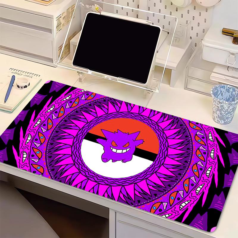 

Rubber Mouse Pad Lockedge P-Pokemon Gengar Gamer PC Computer HD Print Desk mat Keyboard Anime Gaming Accessories Mousepad Carpet 30x60x0.2cm