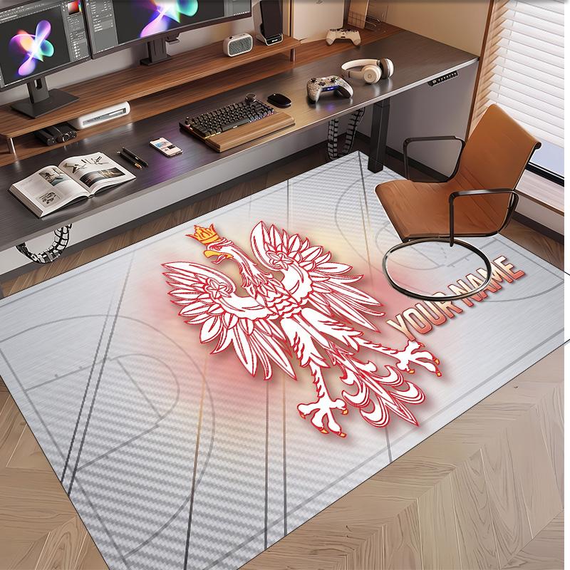 Personalized Crystal Velvet Carpet Poland Pattern Non Slip Floor Rug