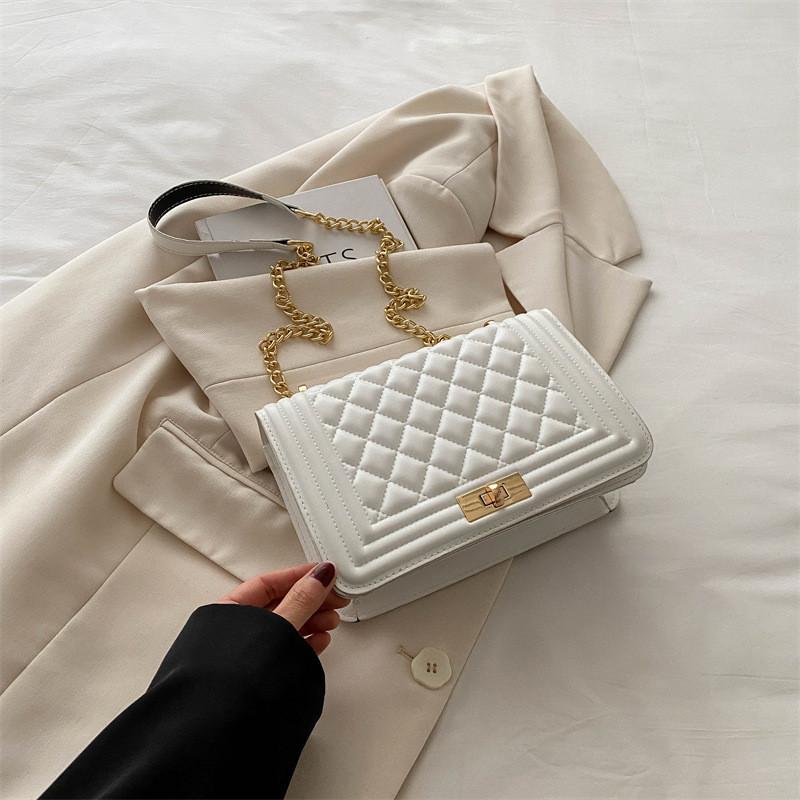 Stylish Korean Fashion Small Square Crossbody Bag For Women Pu Leather Trendy Street Style Handbag