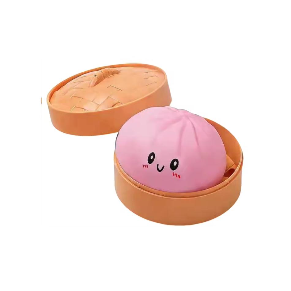 HOT dumpling squishy Squeeze Toy, Simulation Steamed Bun, Trending Funny Prank Stress Relief Ball, Decompression Artifact Toy