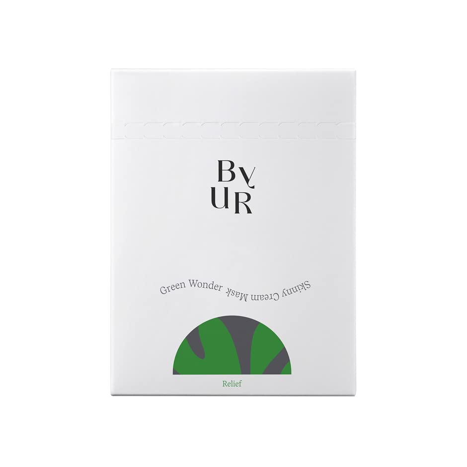 

ByUR Skinny Cream Mask Face Pack Sheet Mask Индивидуально упакованная маска с сильным увлажнением пор (Кремовый/Успокаивающий зеленый/Набор 4)