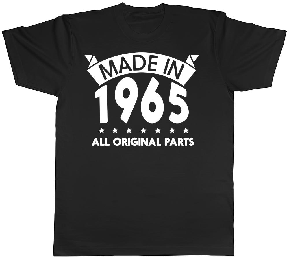 Made in 1965 All Original Parts Birthday Mens Short Sleeve T-Shirt S