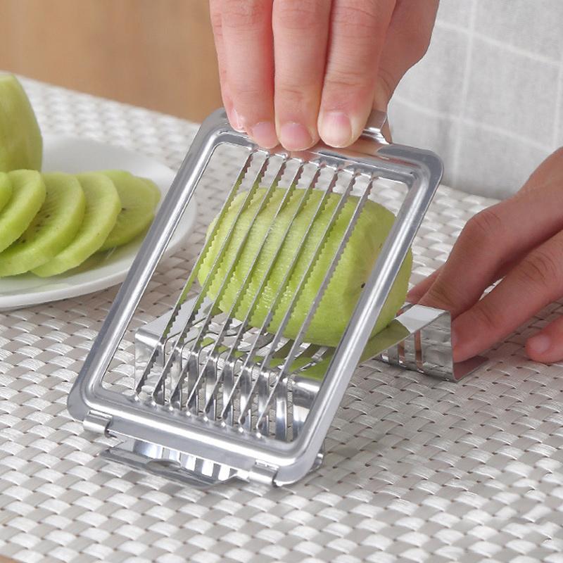 Äggdelare Skärare Hårdkokta Ägg Mångsidig Äggskärare Mini Manuell Äggdelare Ägg Skinka Svamp Jordgubbe Mjuk Frukt