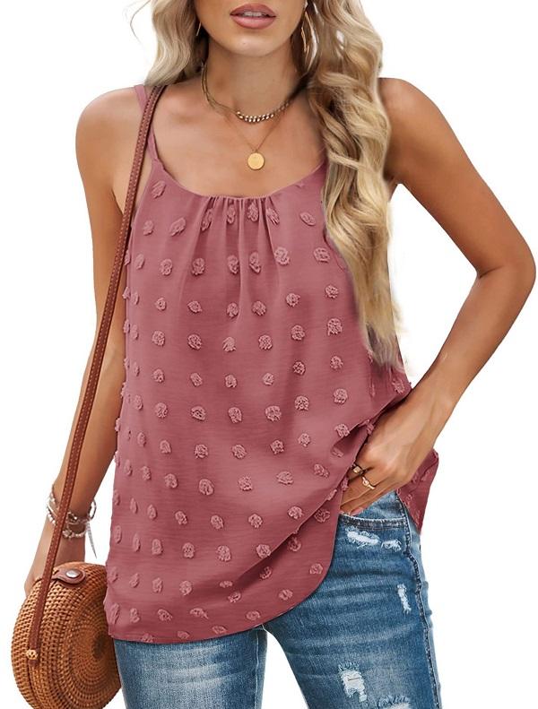 

Женская мода, летняя новая повседневная свободная рубашка без рукавов с цветочным принтом и v-образным вырезом, жилет 2XL розовый