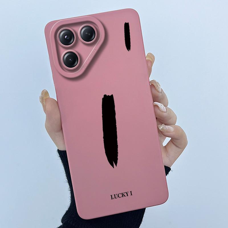 For Tecno Pova 7 4G LJ6 Covers Cases Lucky Simple Letter Couple Silicone Soft Matte Phone Housing for Techno Pova 7 4G Fundas