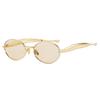 Retro Metal Small Round Sunglasses Women Brand Designer Fashion Punk Small Frame Sun Glasses Trendy Eyewear Female Male UV400
