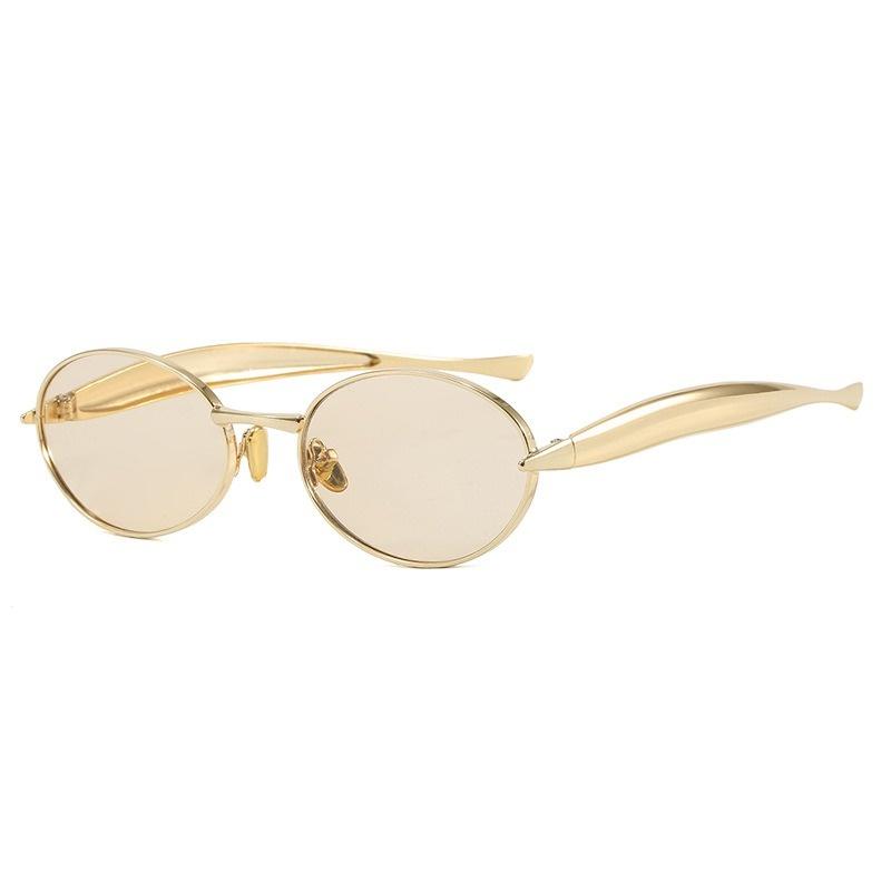 Retro Metal Small Round Sunglasses Women Brand Designer Fashion Punk Small Frame Sun Glasses Trendy Eyewear Female Male UV400