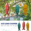 Colored Fish Wind Chime Hanging From Your Porch Or Deck Weather-Resistant And Artistic Wind Chimes Mobile Create Atmosphere
