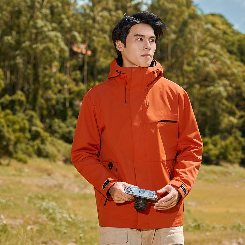 New Unisex Outdoor 3-in-1 Windproof Waterproof Mountaineering Jacket Set: Men's Warm Breathable Shell