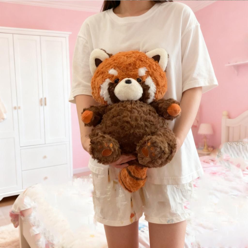 Love The Brown Raccoon Plush Toy Doll To Soothe The Raccoon Doll