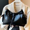 Fashionable Vintage Niche Underarm Bag Women's Bag Autumn New Suede Shoulder Bag Simple Commuter Bag