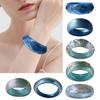 Resin Bangle Bracelets Wide Round Bangle Sparkling Jewelry Artistic Fashion Accessory Suitable for Fashion Women Present