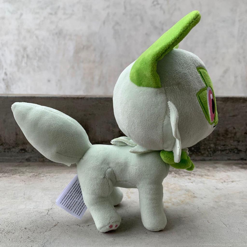 Kawaii Anime Plüsch 20cm Sprigatito Plüsch Spielzeug Anime Weiche Angefüllte Puppe Hochwertige Geschenke für Kinder Plüschtiere Halloween