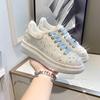 Women's Crystal Platform Sneakers Rhinestone Studded Dad Shoes Fashion Comfortable Lightweight Casual Sports Shoes for Walking