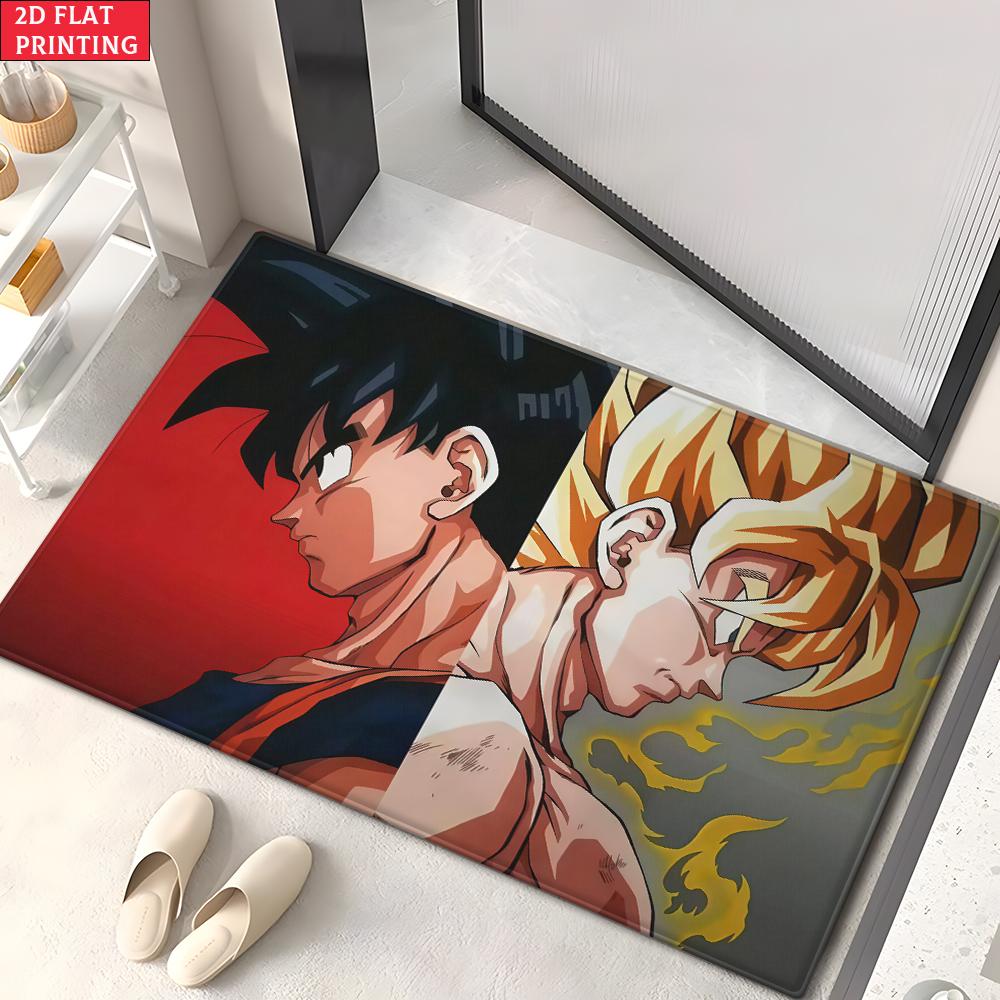 Anime Martial Arts Tournament Doormat,2D Print Absorbent Floor Mat,Entrance Rug for Bathroom Living Room Kitchen Home Decor Gift