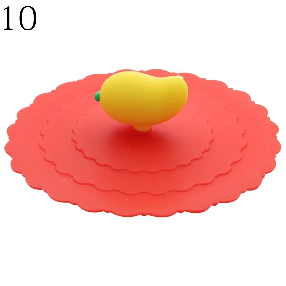 New 10cm Cute Reusable Cap Suction Cup Cover Dustproof Silicone Cup Cover Leakproof
