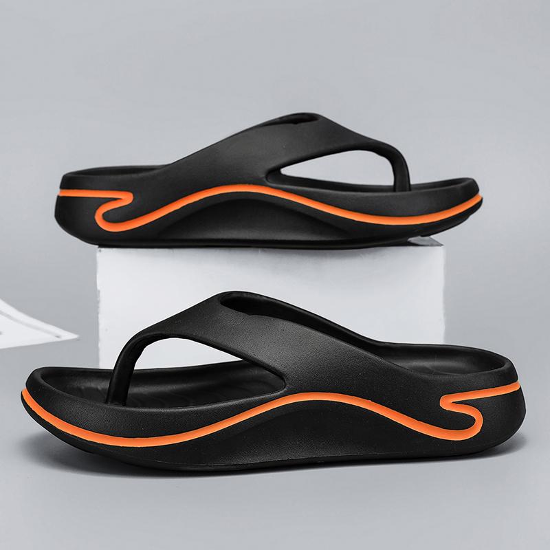 Fashion 2025 Summer Slippers Men Flip Flops Thick Soled EVA Soft Slides For Men Non-Slip Fashion Sandals Outdoor Beach Summer Shoes