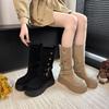 Maillard Platform British Style Martin Boots Women's 2025 New Autumn and Winter Explosion Increased Height and Thinness Western Short Boots