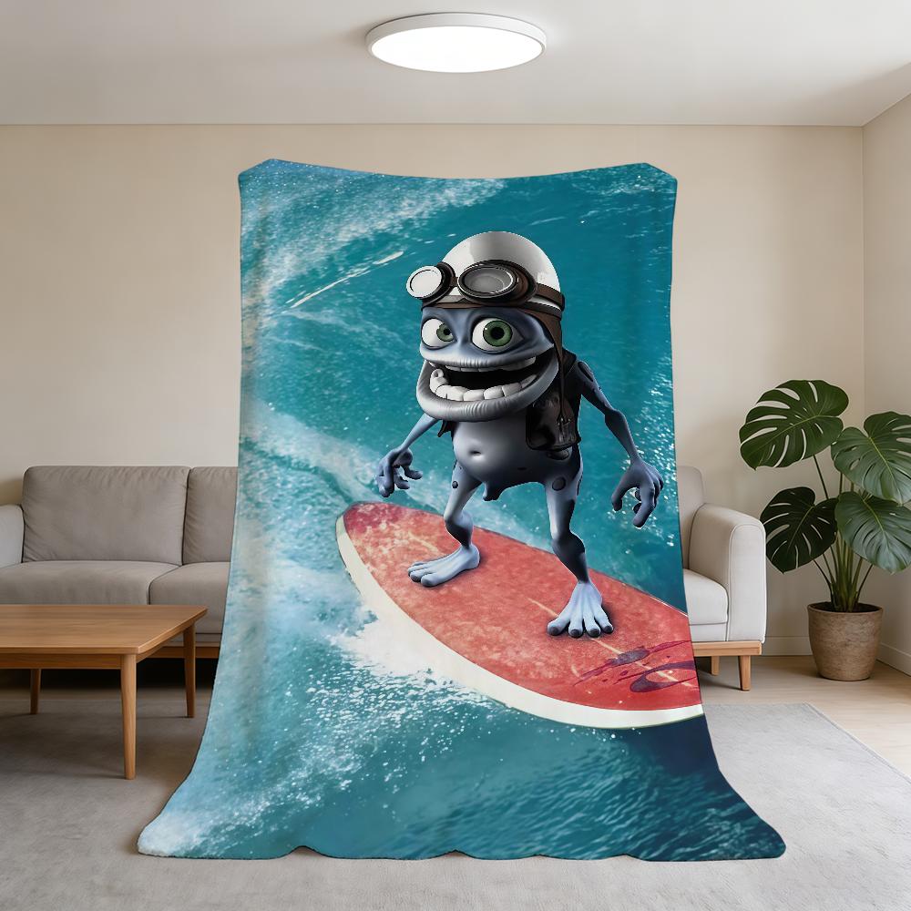 Couverture Super Ding Chaud Confortable CCrazy Peluche Jeté Grenouille Couverture Drôle Enfant Maison Canapé Dj Chambre à Coucher Ding Cadeau