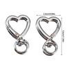 5Pcs Multifunctional Zinc Alloy Keyring Secure Lock Mechanism Bag Accessories For Everyday Essential And Bag Decorations