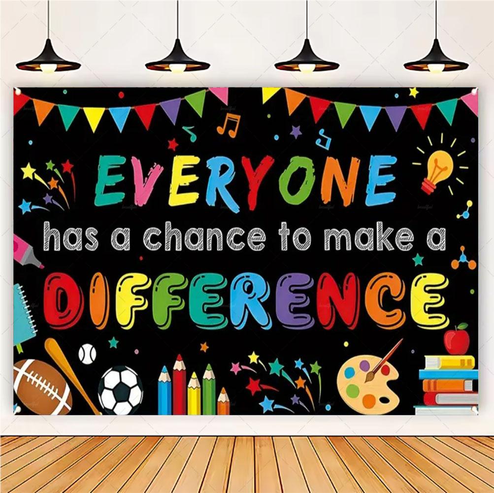 Welcome Back To School Blackboard Pencil Theme Party Banner Background, Back To School, Home Decoration Photography Background Vinyl 75X50cm