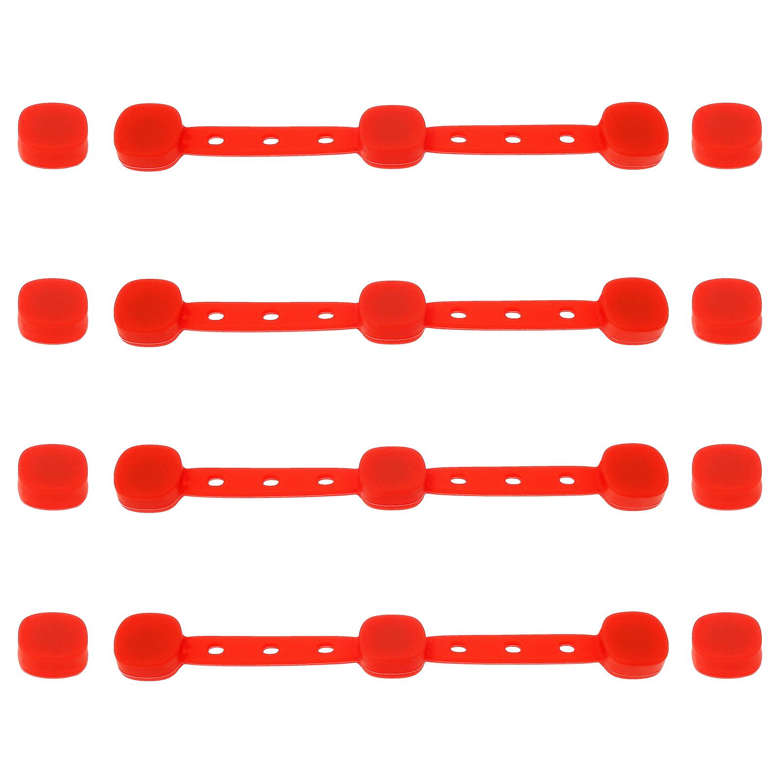 

4 шт. Силиконовые магнитные зажимы для аэрофритюрницы, термостойкие, многоразовые, для удержания пергаментной бумаги, магнитные клипсы для аэрофритюрницы красный