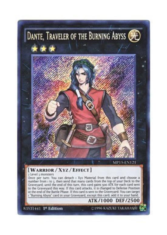 

Yu-Gi-Oh English MP15-EN121 Данте, странник Пылающей Бездны (Секрет Редкий) 1-е издание