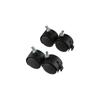 Rotating Black Plate For Industrial Furniture Trolley M8 Screw Silent Chair Wheel Office Chair Caster Roller Furniture Caster