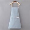 Kitchen Cooking Apron Cotton Linen Stripe Printed Anti-oil Sleeveless Aprons For Men Women Cooking Baking Waist Apron Household