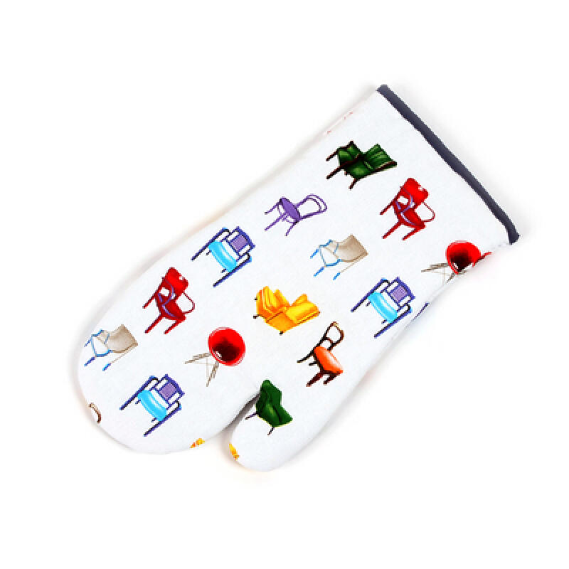 WHITE STUDIO CHAIR - OVEN GLOVE (CV80093-OV) 1 oven mitt