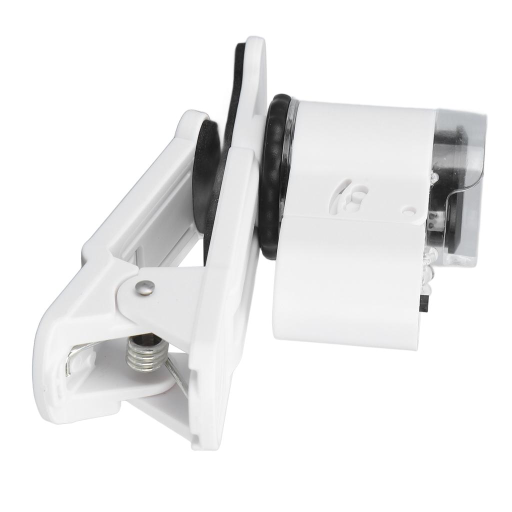 45X Mini Mobile Phone Microscope UV Light Adjustable Head Angle Cell Phone Clip On Microscope for