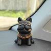 Trendy Bulldog Resin Keychain: Cute Puppy Pendant for Cars & Backpacks, Perfect Gift