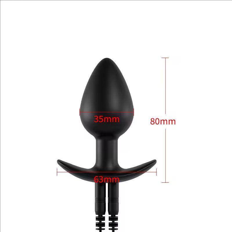 Electrical Shock Vibrator Women's Silicone Anal Plug Wireless Remote Men Prostate Massage Adult Supplies Anal Masturbate Sex Toy