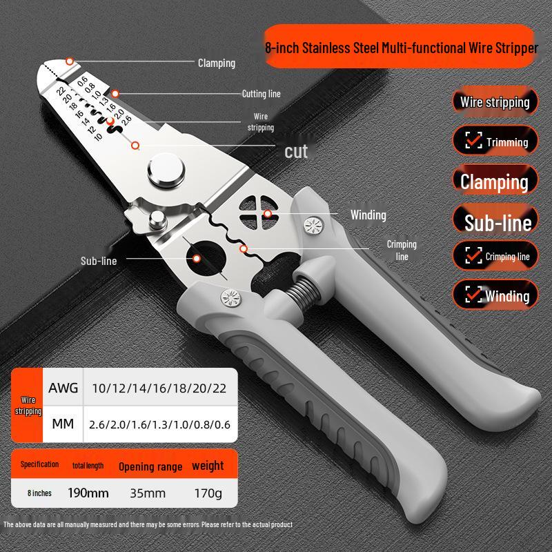 Multi-Functional Electrician Wire Stripper & Cutter Tool