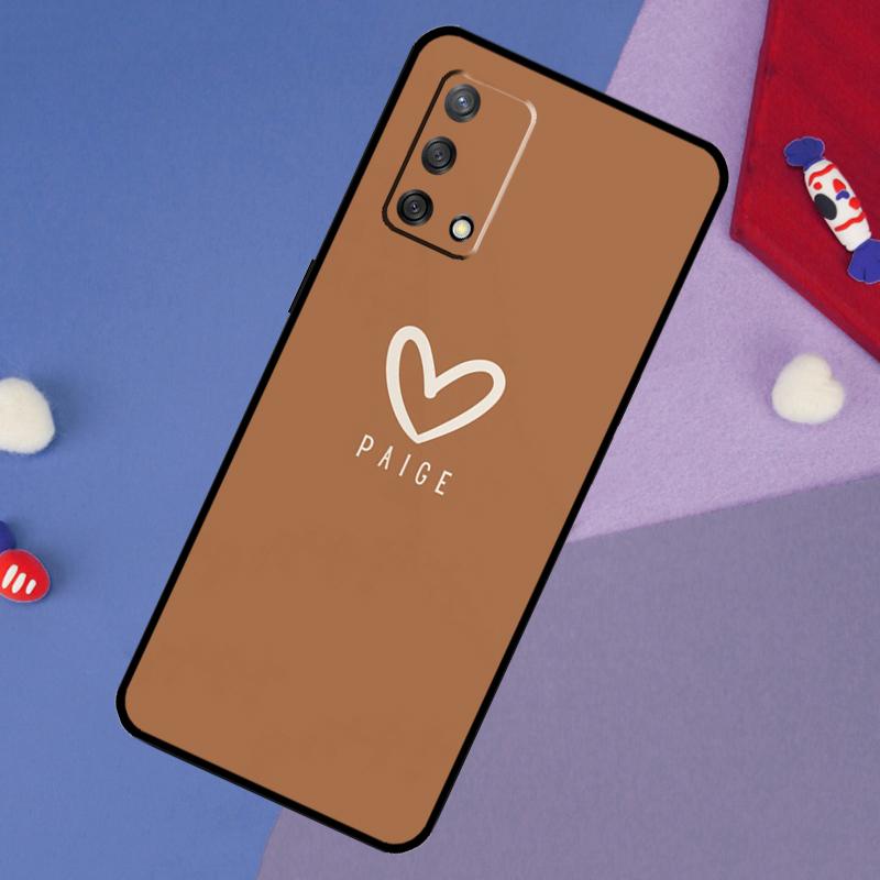 Personalized Name Pastel Custom Case For OPPO A57S A54S A96 A76 A16 A5 A9 A53 A15 A17 A18 A58 A78 A98 A52 A72 A54 A74 A94