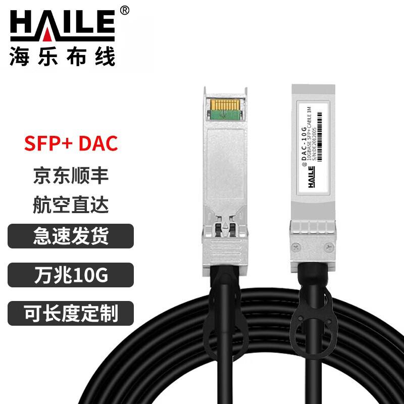 HAILE Прямой крепеж Медь (DAC) Высокоскоростной кабель 1m