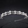 Doppellagiges Perlen-Stirnband Minimalistisches Tägliches Haaraccessoire Einzigartige Braut-Hochzeits-Diadem für Braut Eleganter Haarreif Dekor