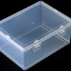 Nail Art Plastic Clear Double Buckle Storage Box Nail Rhinestone Brush Pen Buffer Grinding Files Organizer Container Case
