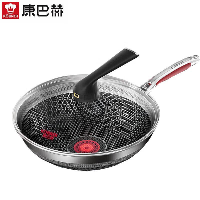 KOBACH 5th Gen 304SS Honeycomb Non-Stick Wok