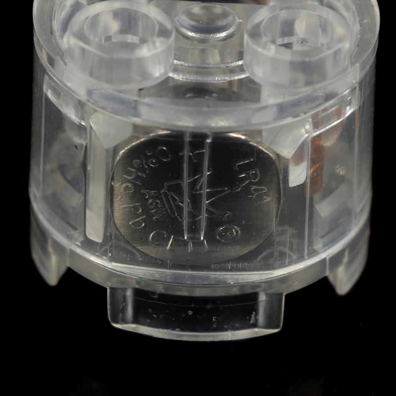 2Pcs Light Brick Luminescent Lamp Accessories Round Diy Colorful Color Led Light