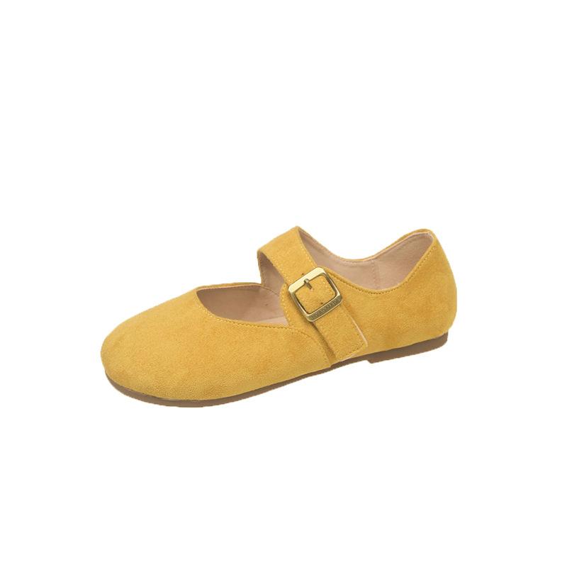 Soft sole single shoes new women's spring and autumn doll shoes sweet big head flat heel comfortable Mary Jane women's shoes