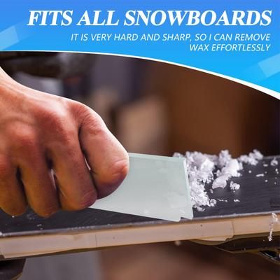 Ski Snowboard Wax Scraper High Hardness Repair Tool for Outdoor Sports Equipment Maintenance Smoothing Edge Tuning Accessories