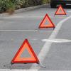 Folding Warning Triangles Portable Folding Hazard Triangle  Breakdown Rescue