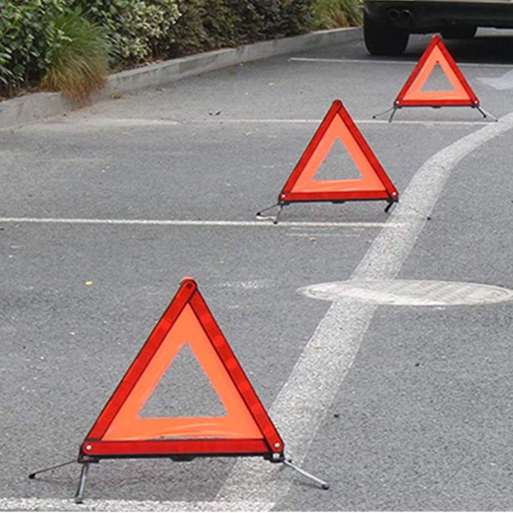 Folding Warning Triangles Portable Folding Hazard Triangle  Breakdown Rescue
