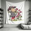 Jolly Logan Wall Tapestry Aesthetic Wall Hanging Printed Fabric Blanket Decorative Tapestries for Bedroom Living Room Home Decor